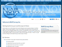 Tablet Screenshot of nova-surveys.com